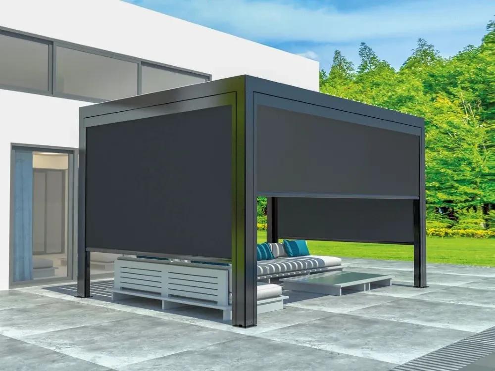 Markiza elektryczna LUXE 370x238cm do 4m antracyt - zdjęcie 4