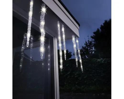 ZEWNĘTRZNA KURTYNA ŚWIETLNA SOPLE 60 LED – BIAŁY CIEPŁY Z EFEKTEM FLASH (3,6m)