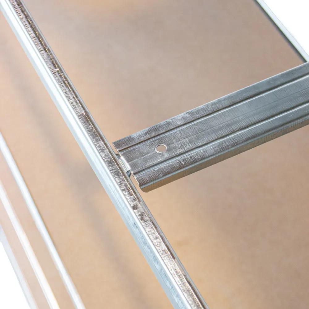 Regał magazynowy G 180x170x60 300kg srebrny - zdjęcie 4