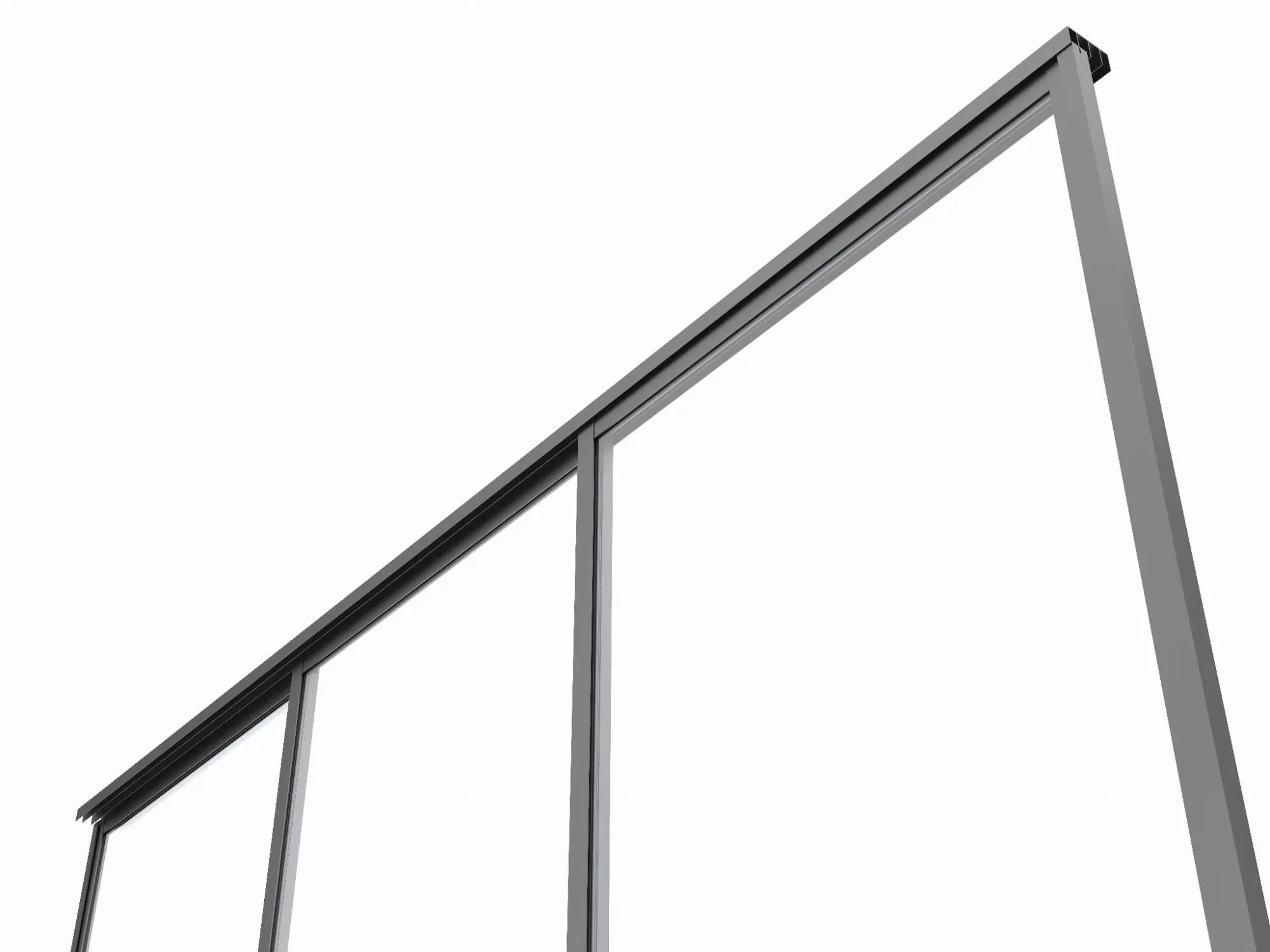 Drzwi przesuwne S8 LUXE 370x238cm do 4m antracyt - zdjęcie 14