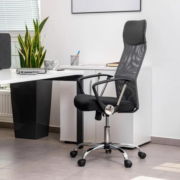FOTEL LINCOLN CZARNO-SZARY