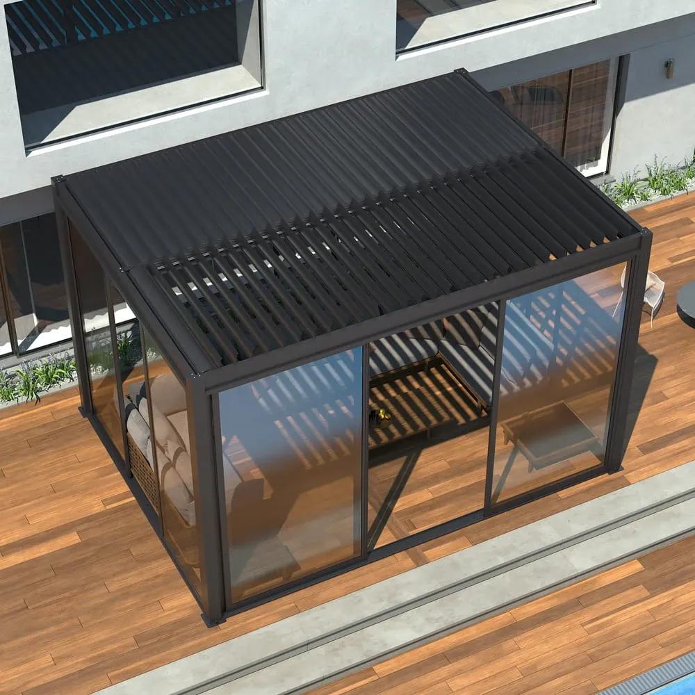 Drzwi przesuwne S8 LUXE 370x238cm do 4m antracyt - zdjęcie 9