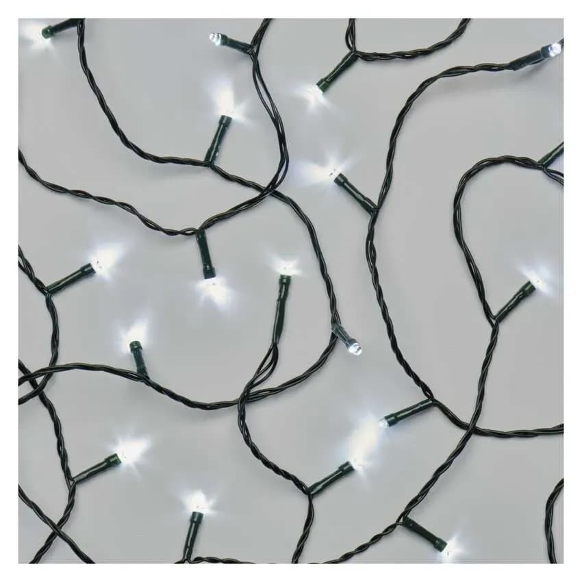 EMOS Łańcuch Choinkowy CLASSIC 50 LED 2,5m (Zimna Biel) – Do Wnętrz