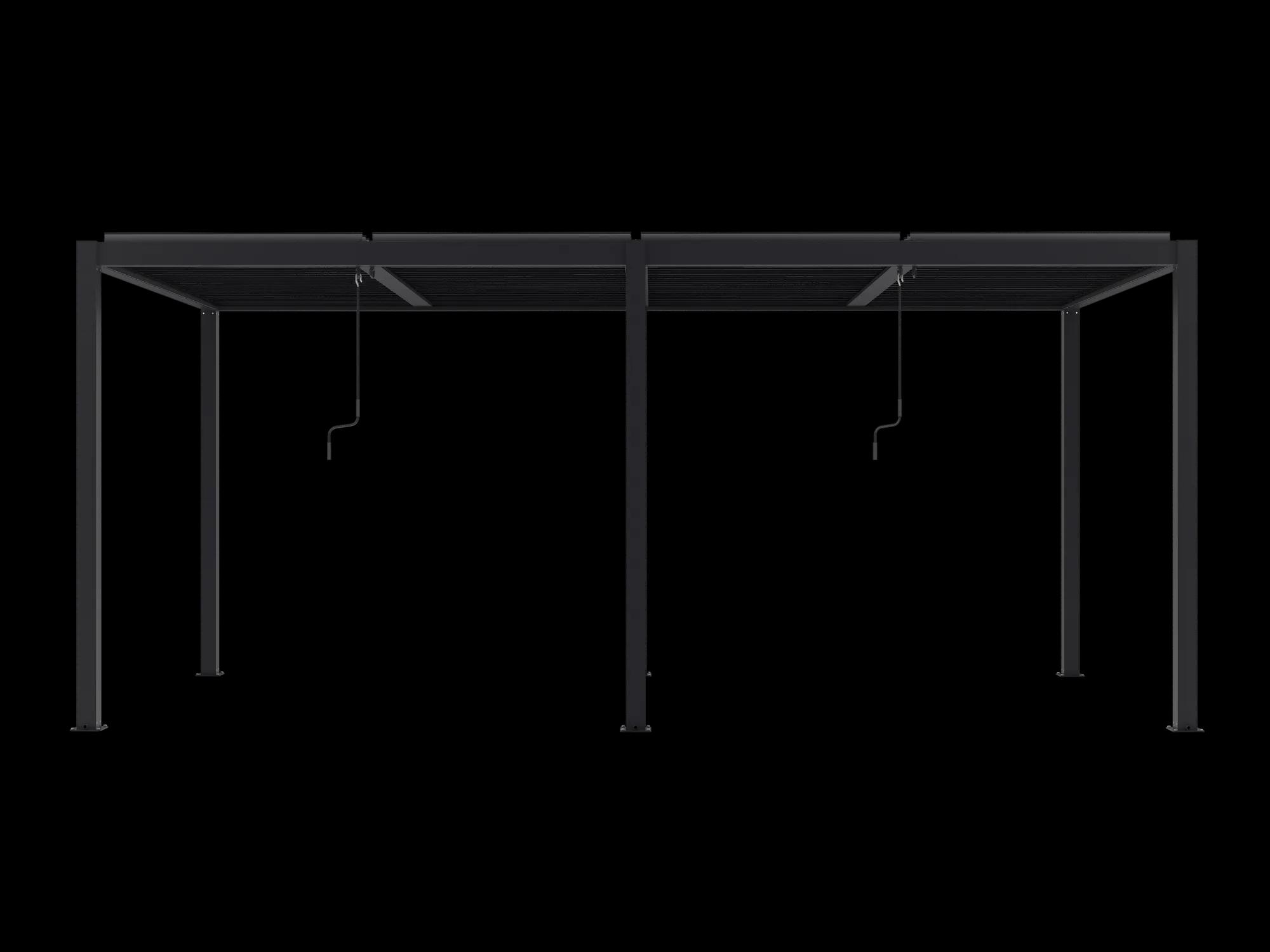 Pergola tarasowa Luxe 5.8 x 3 m antracytowa z LED - zdjęcie 8