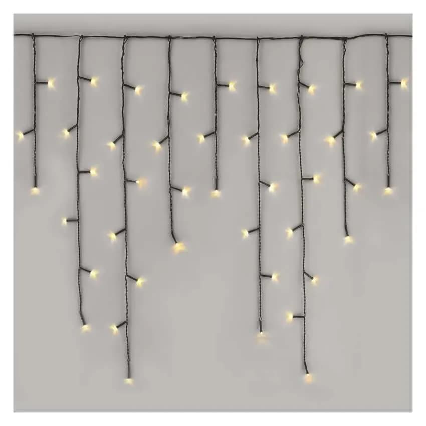 EMOS Oświetlenie Świątaczne Sople Kurtyna 600 LED 10m (Ciepła Biel) – 8 Funkcji