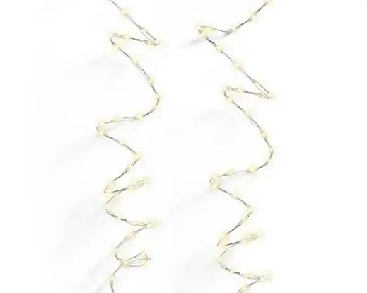DRUCIKI CHOINKOWE STRING LIGHTS TWINKLE 567 LED – LAMPKI 9m Z TIMEREM (SREBRNY DRUCIK)