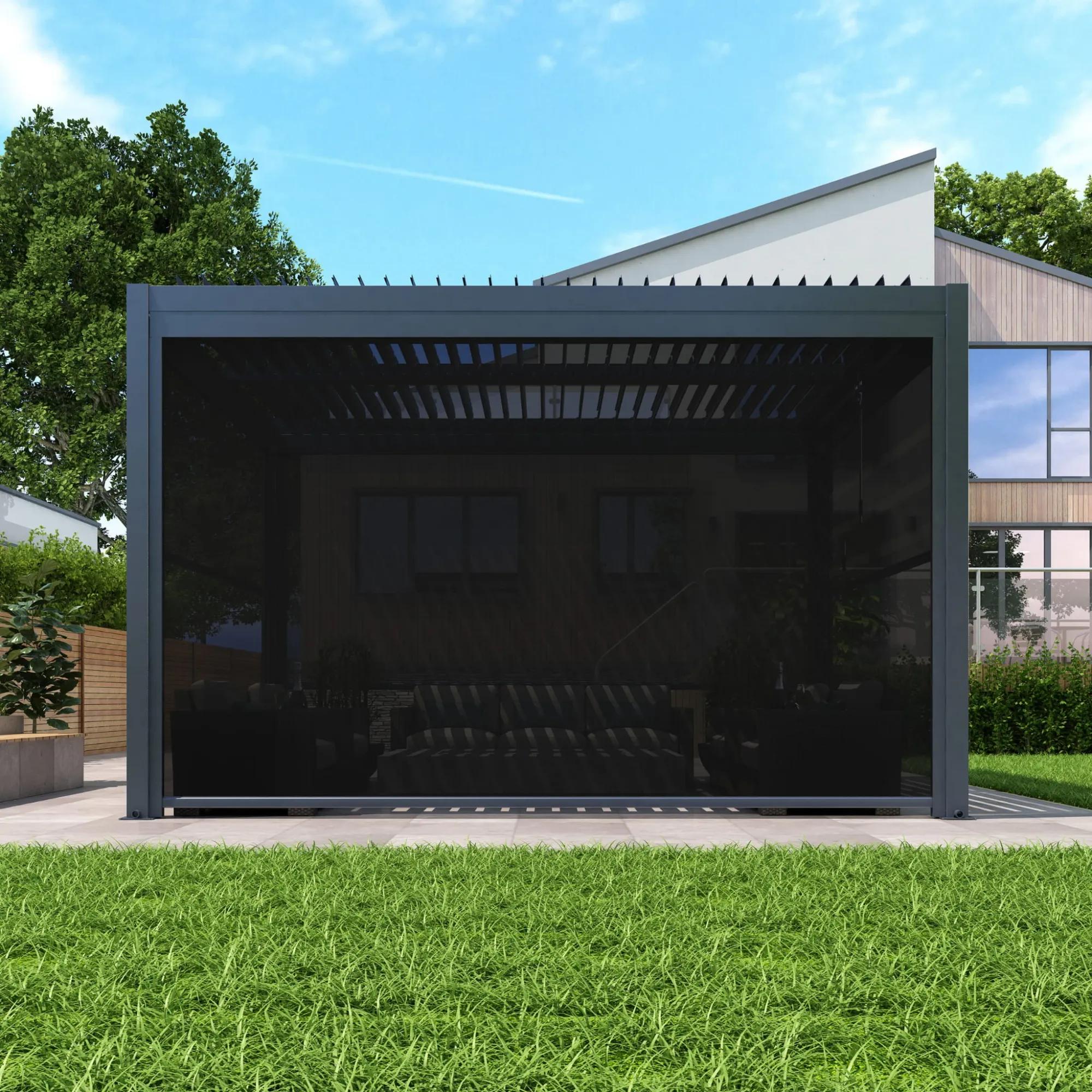 Markiza elektryczna LUXE 370x238cm do 4m antracyt - zdjęcie 3