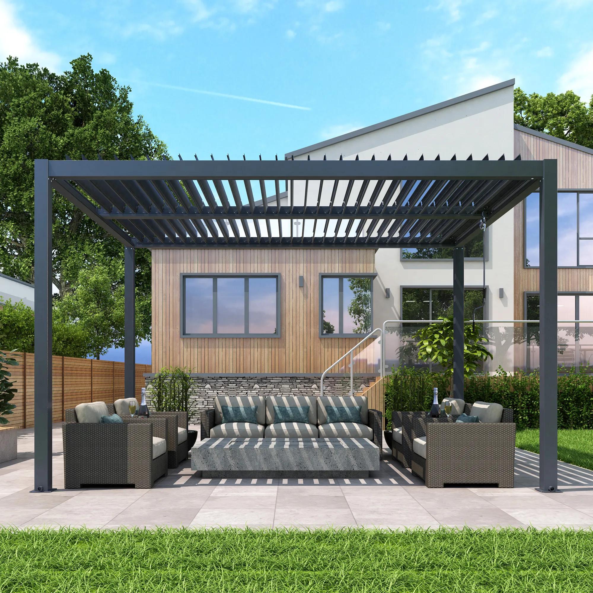 Pergola ogrodowa Luxe 3 x 4 m aluminiowa - zdjęcie 3