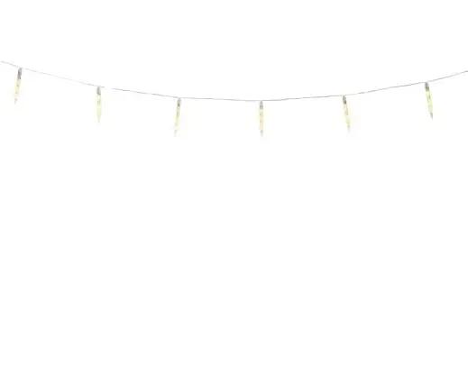 Sople Świetlne 3D Icicle Snowing 8 Sopli 2,8m – Ciepła Biel z Efektem Padającego Śniegu