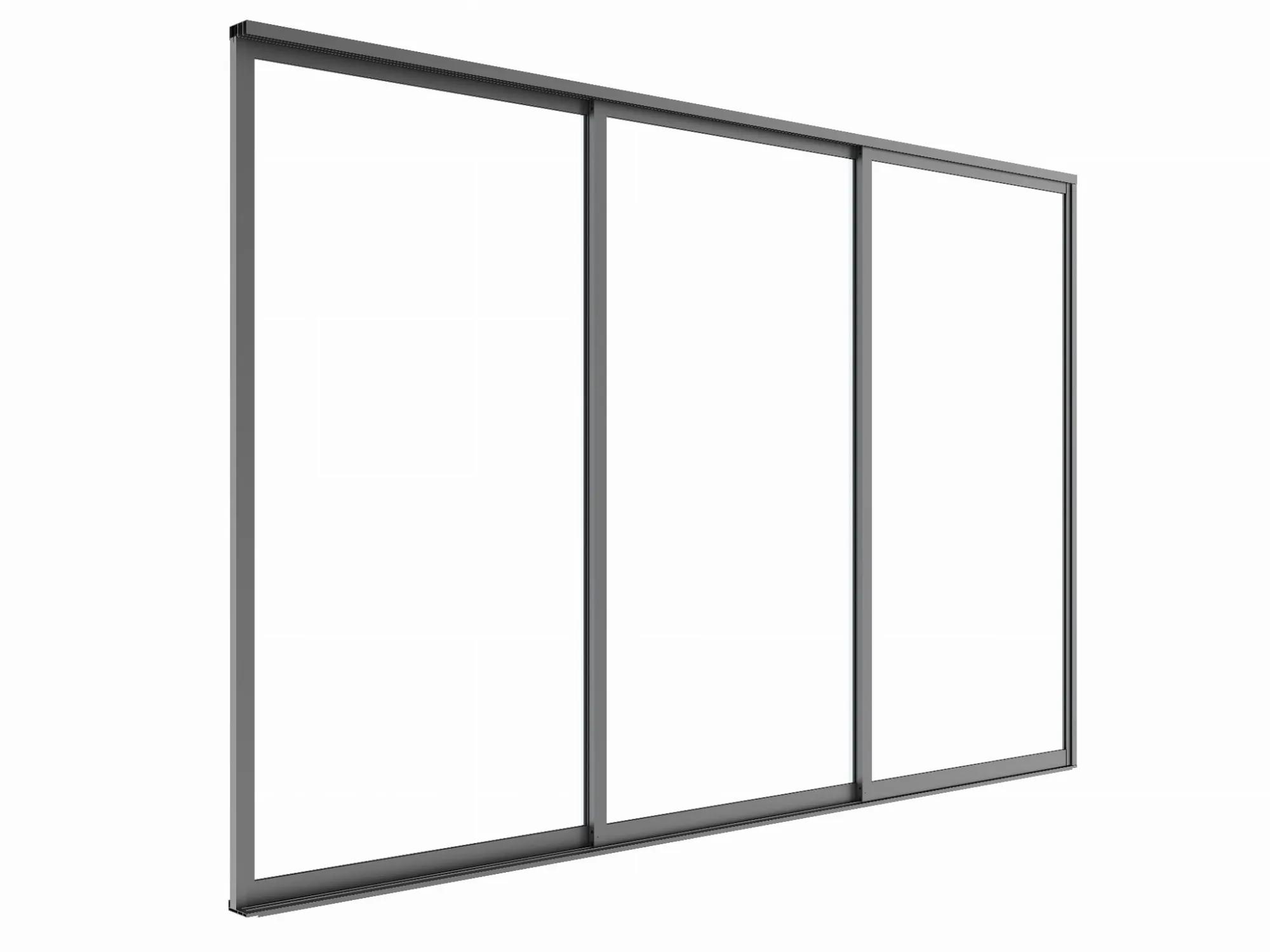 Drzwi przesuwne S8 LUXE 370x238cm do 4m antracyt - zdjęcie 11