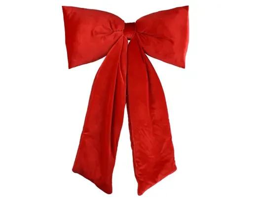 KOKARDA ŚWIĄTECZNA  115cm – CZERWONY AKSAMIT / WELWET