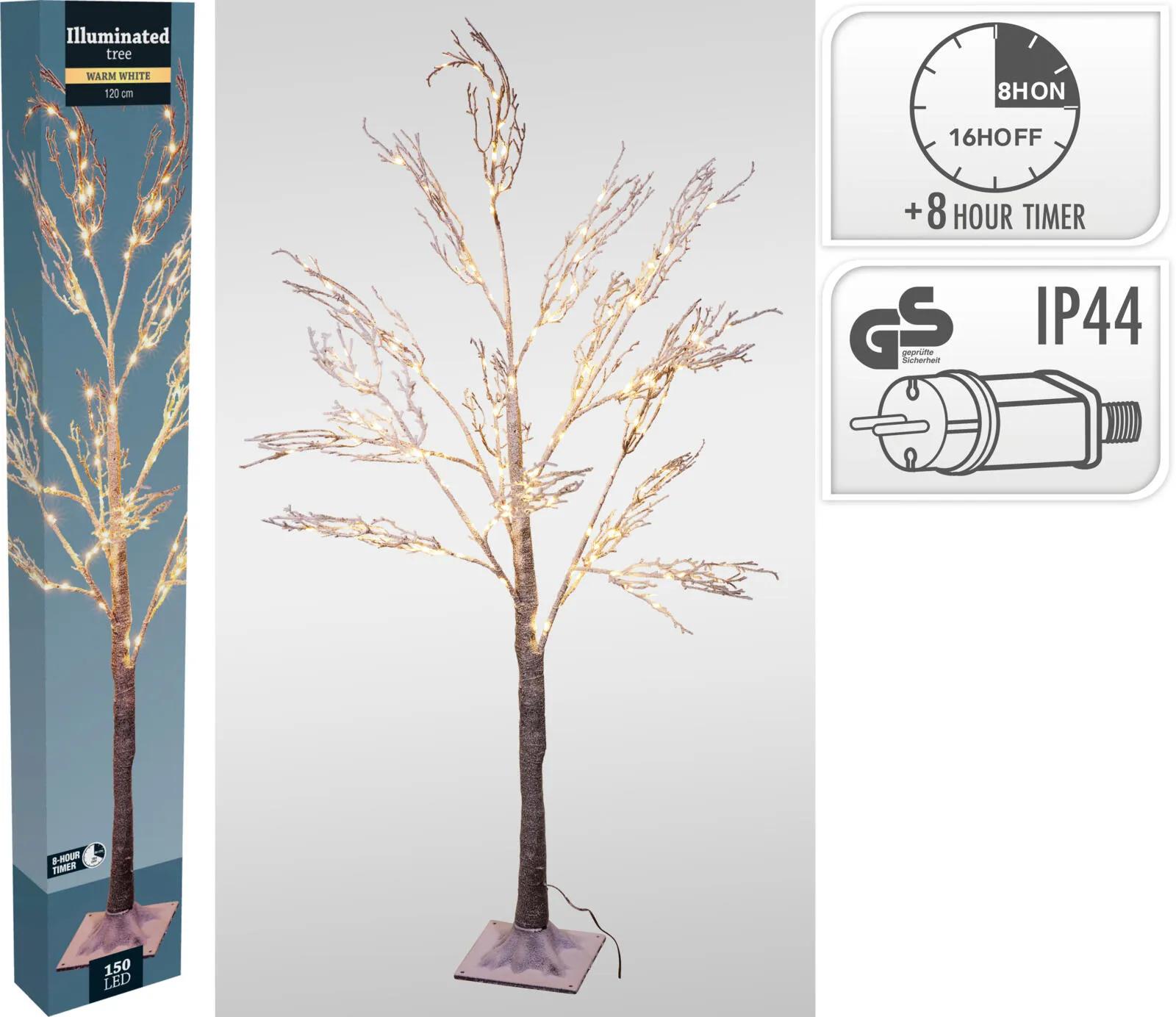 ŚNIEŻNE DRZEWKO DEKORACYJNE LED – 120 cm / 150 LED