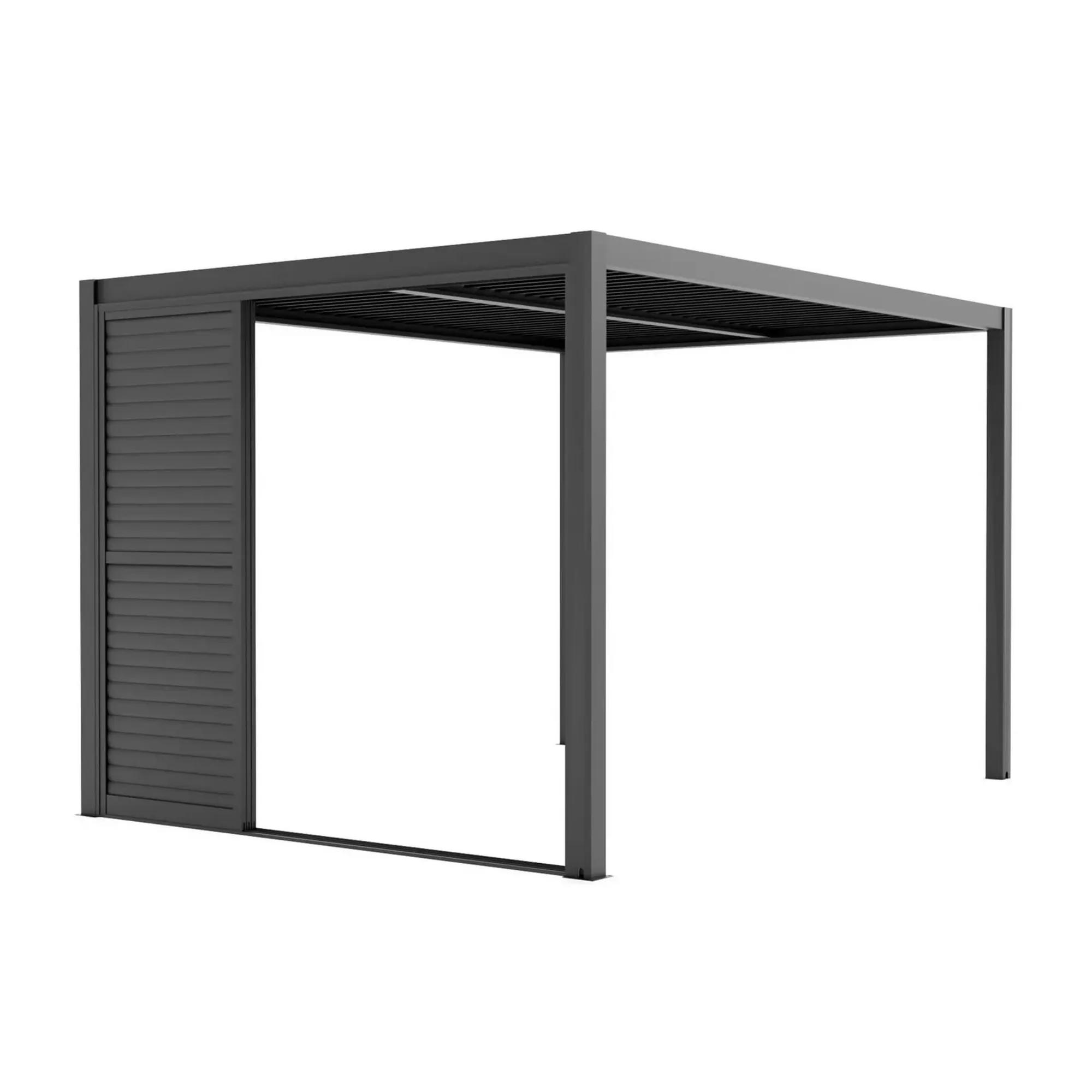 Drzwi przesuwne żaluzjowe R LUXE 270x238 antracyt - zdjęcie 4
