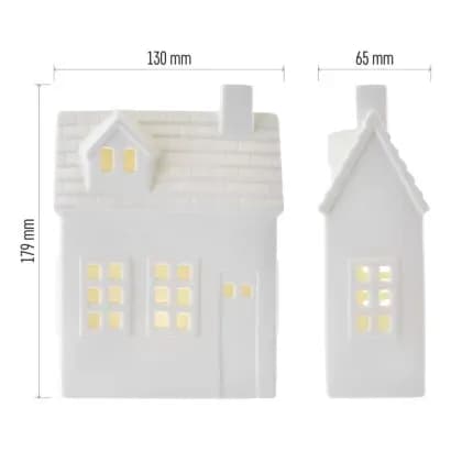 ELEGANCKI DOMEK CERAMICZNY LED – DEKORACJA ŚWIĄTECZNA EMOS DCLW37