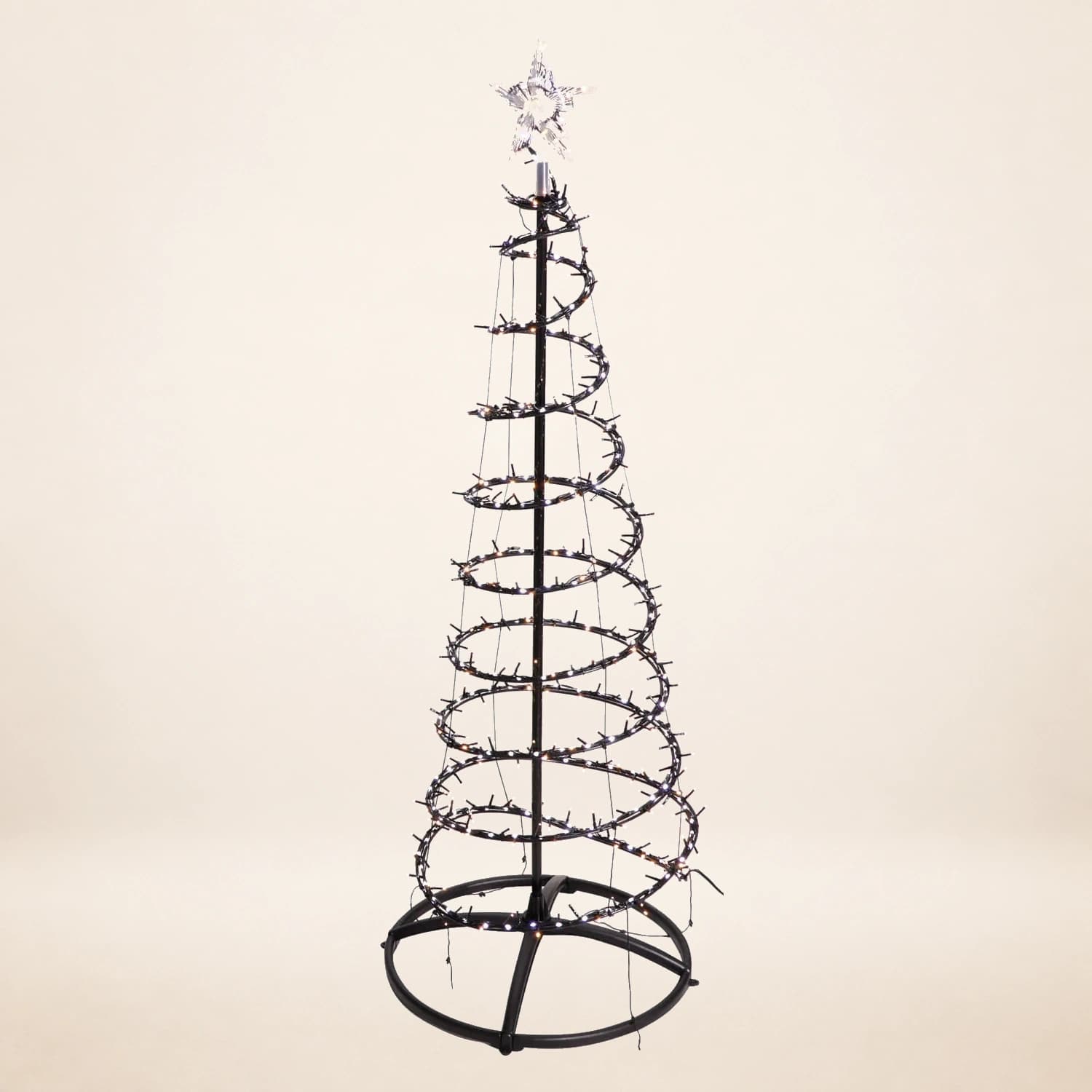 CHOINKA STELAŻ LED WODOSPAD 150 cm – NOWOCZESNA DEKORACJA 504 DIODY Z TIMEREM
