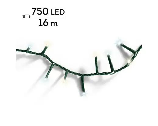 Lampki Choinkowe Lumineo Compact 750 LED 16m Ciepła/Zimna Biel Timer IP44