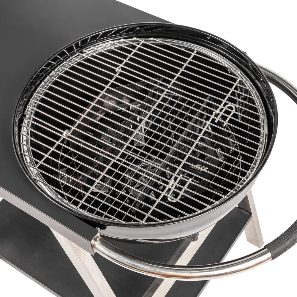 Grill węglowy MIR709 z pokrywą i kółkami - zdjęcie 15