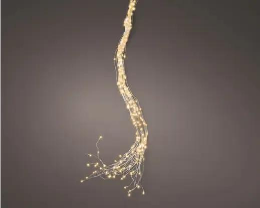 DRUCIKI CHOINKOWE PĘCZEK BUNCH LIGHTS 640 LED – CIEPŁA BIEL (1,9m) Z TIMEREM