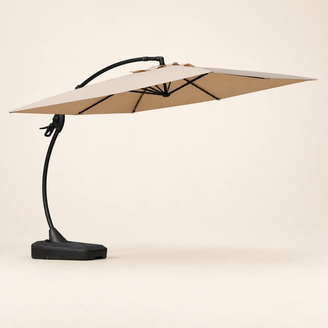 Parasol ogrodowy 3x4m Solano beżowy