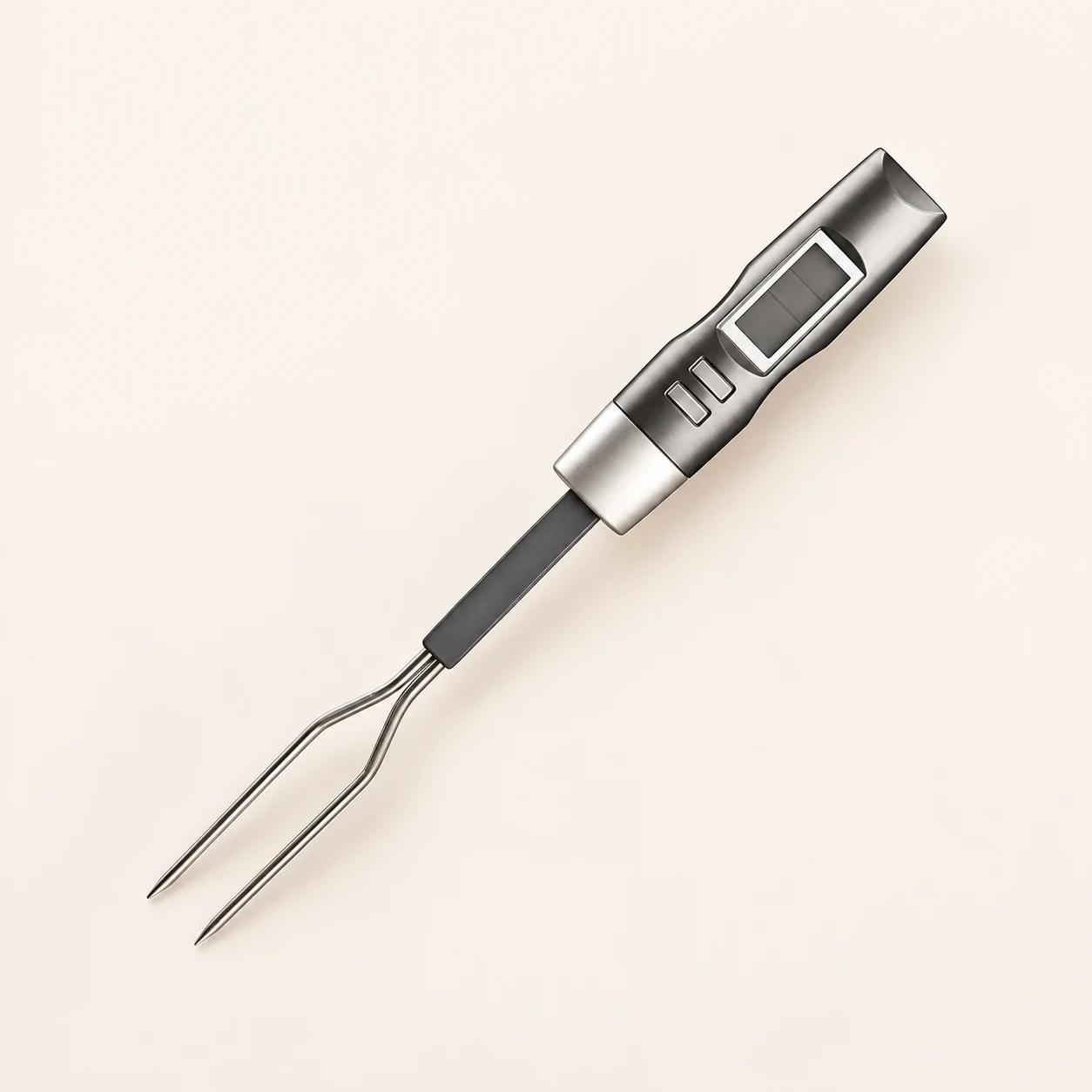 Widelec z termometrem do grillowania AE642