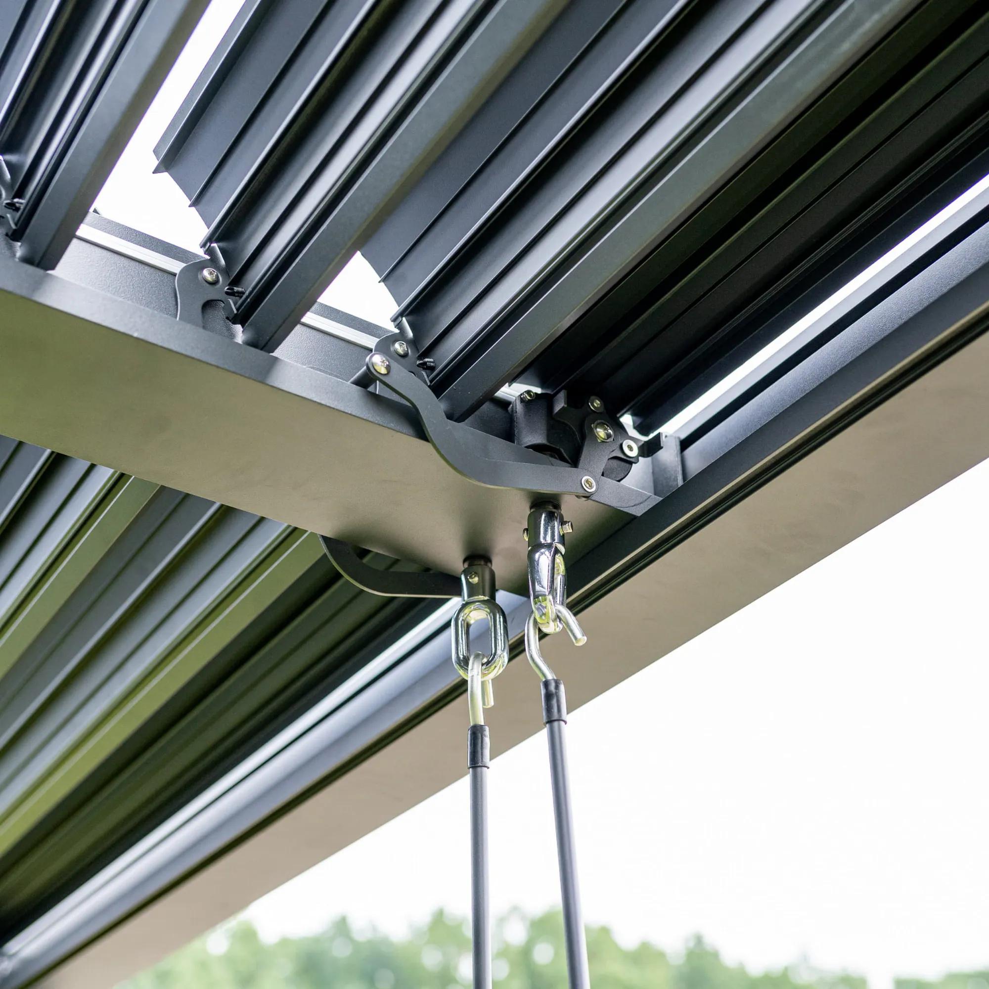 Pergola LUXE 3x4x2.5m antracyt z LED - zdjęcie 3