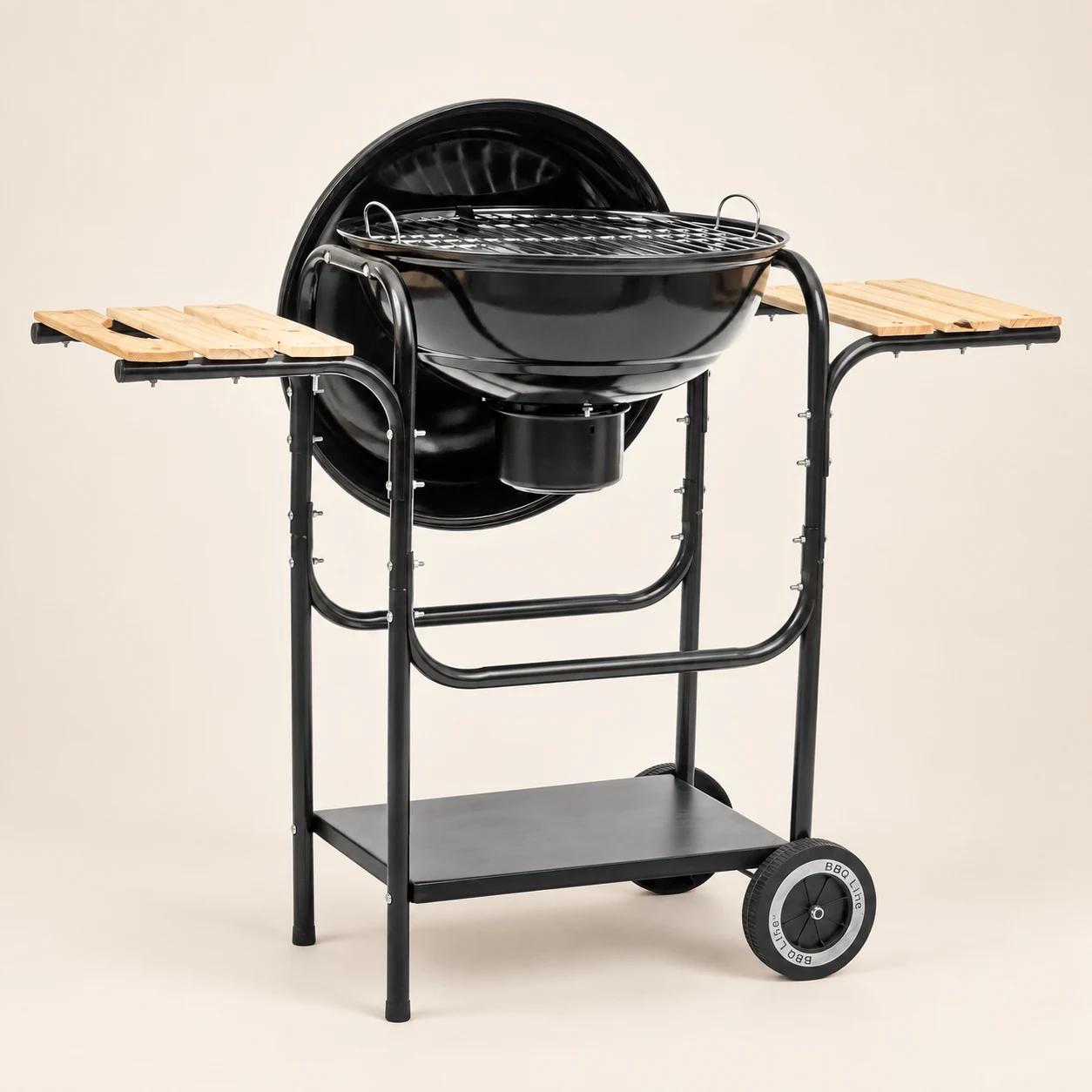 Grill węglowy MIR270 kulisty z pokrywą