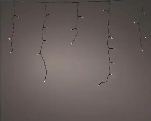 Lampki Kurtyna Sople Lumineo Icicle Sparkle 180 LED 6m Soft Gold Zewnętrzne IP44