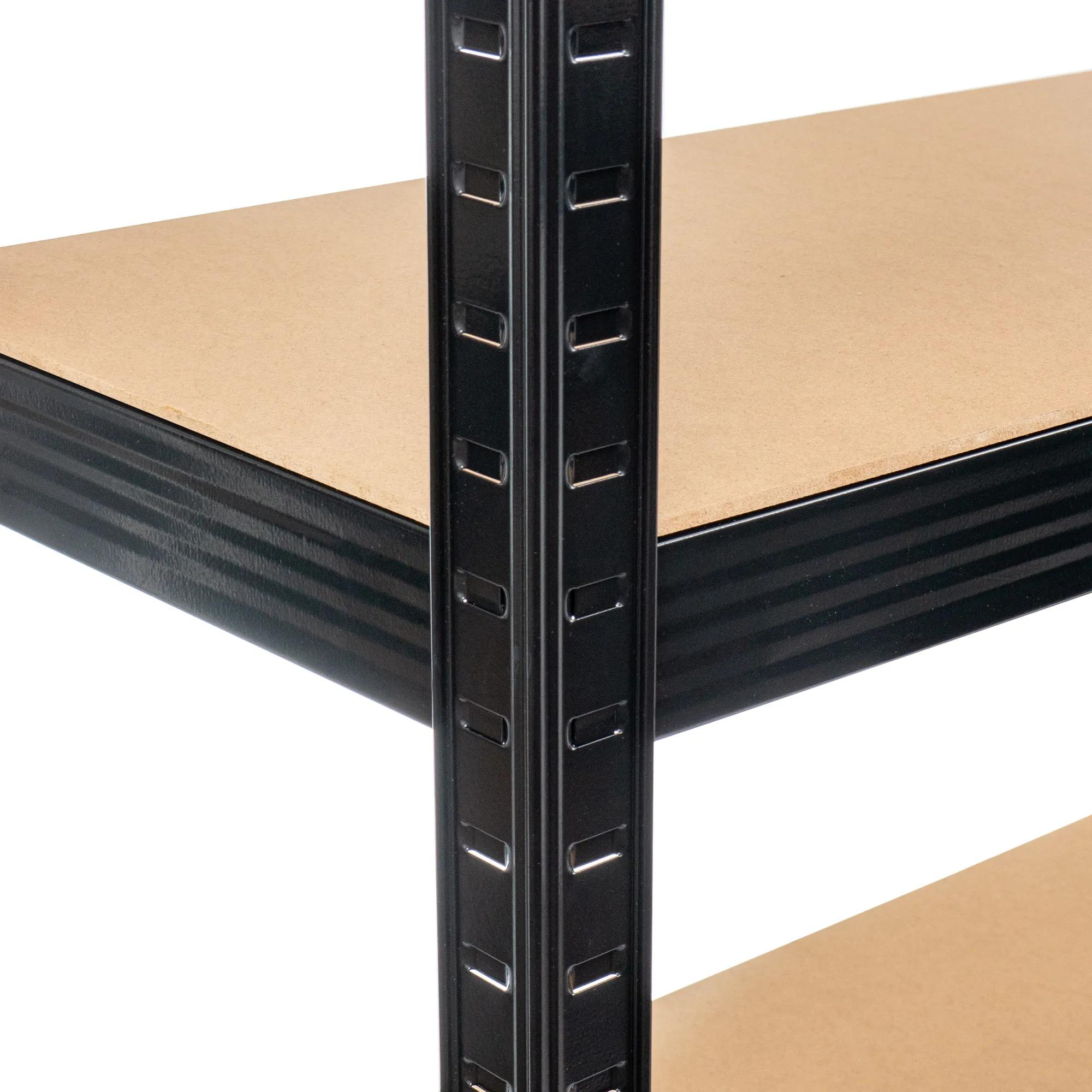 Regał magazynowy P 90x40x180 175kg czarny - zdjęcie 2