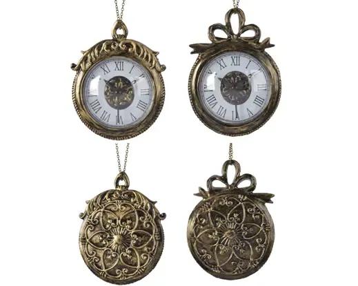 ANTYCZNY ZEGAR KIESZONKOWY RETRO – ZAWIESZKA CHOINKOWA VINTAGE / STEAMPUNK