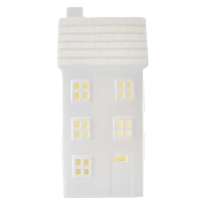 Domek Ceramiczny Świąteczny EMOS DCLW36 – 16 cm, 1x LED, Ciepła Biel (z Timerem)