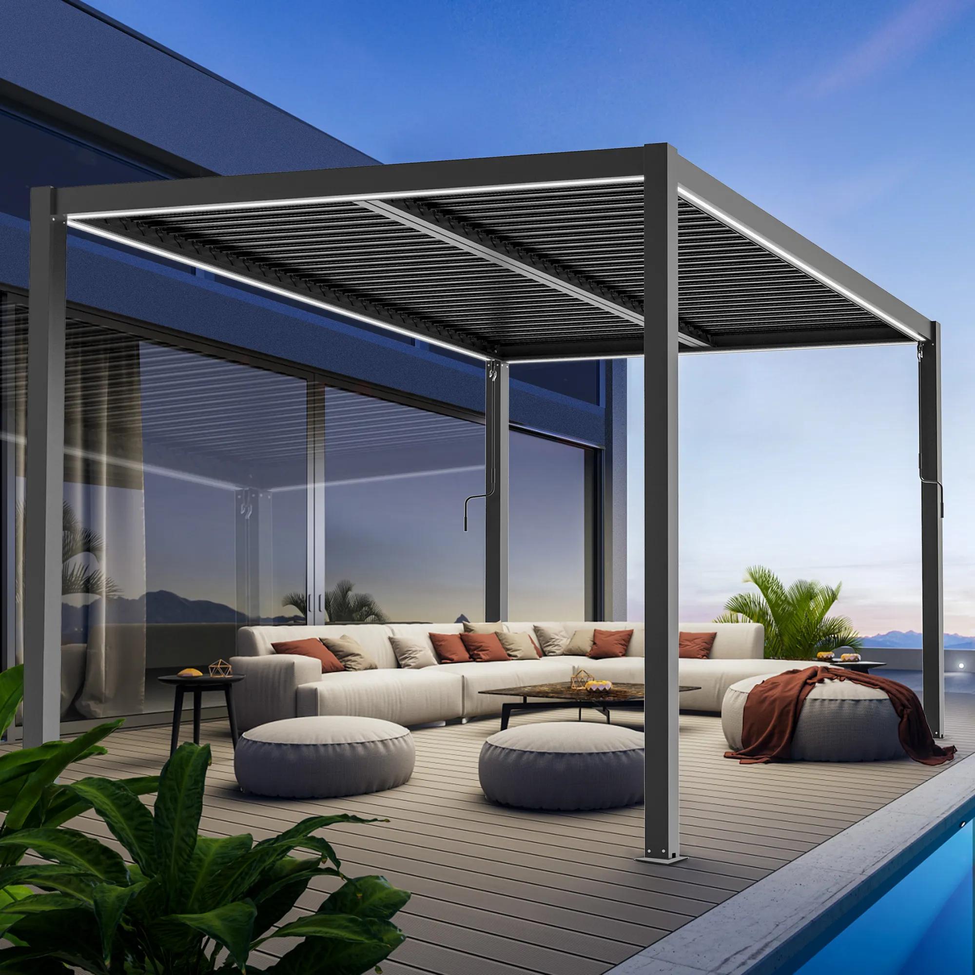 Pergola ogrodowa Luxe 3 x 4 m aluminiowa - zdjęcie 9