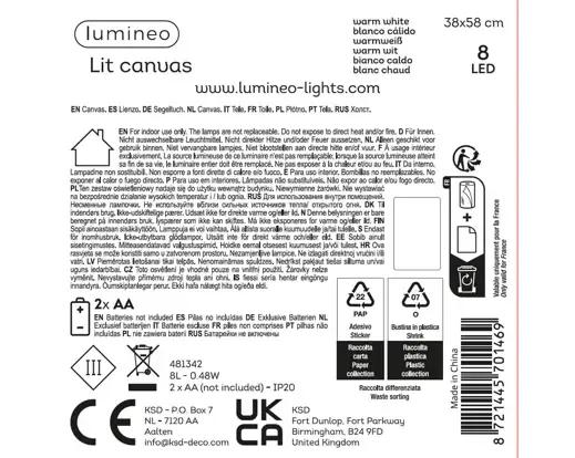 Świąteczny Obraz Canvas LED – Piesek i Kotek w Blasku Lampek