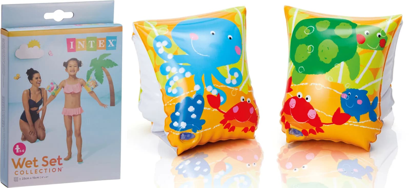 Dmuchane Rękawki do Pływania Motylki Intex – Wesołe Stworzenia Morskie (23x15 cm)