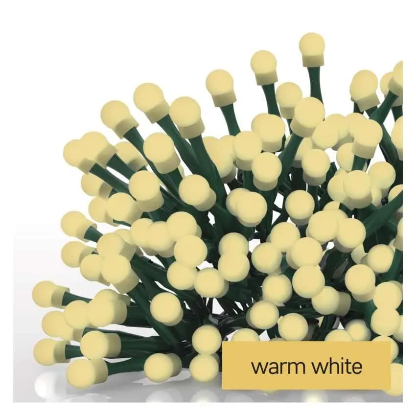 Lampki Choinkowe Kulki EMOS Cherry 300 LED – 30m, Ciepła Biel (Multifunkcja)