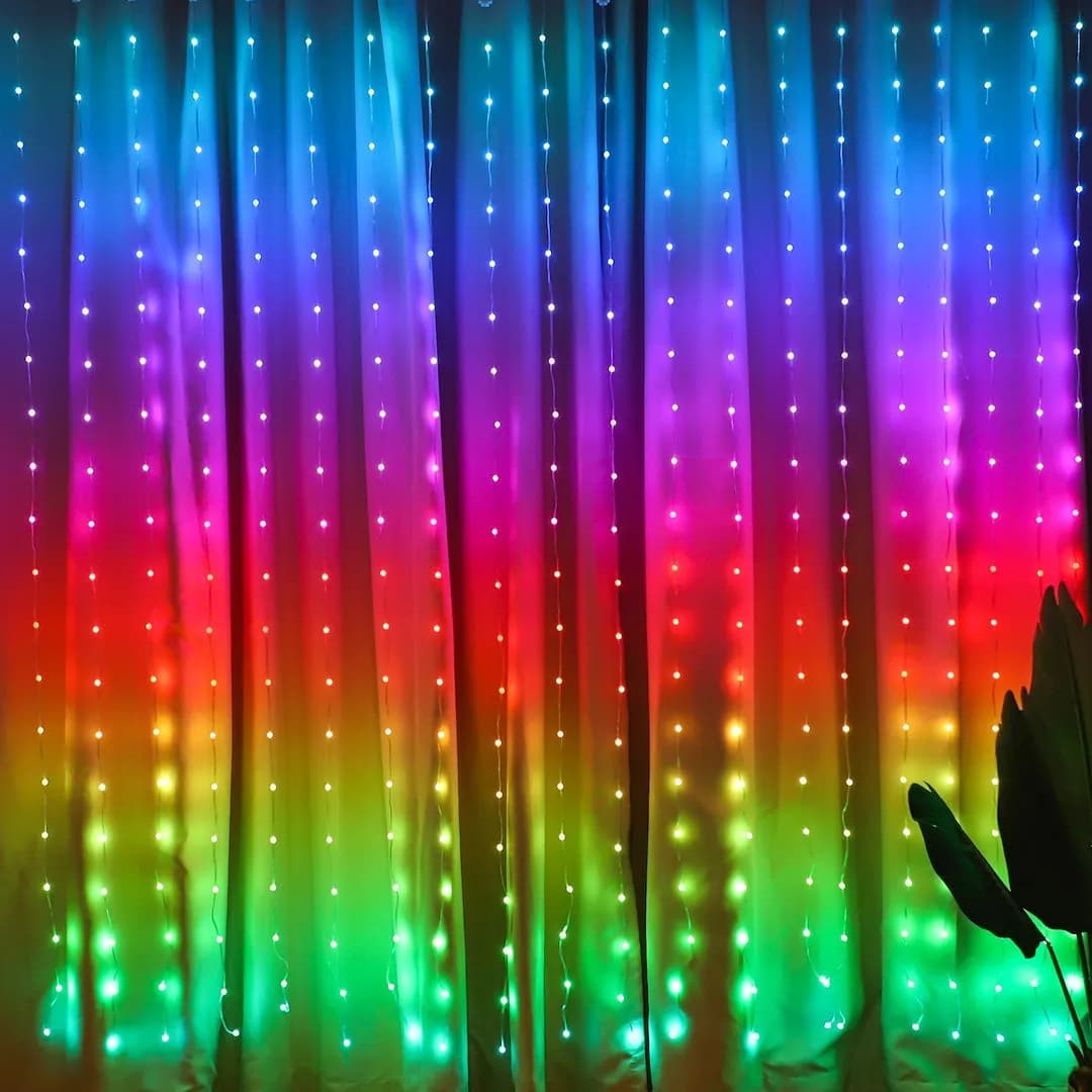 KURTYNA ŚWIETLNA LED WIZARD KULKA – 2x2M 400 LED RGB SMART APP + PILOT USB