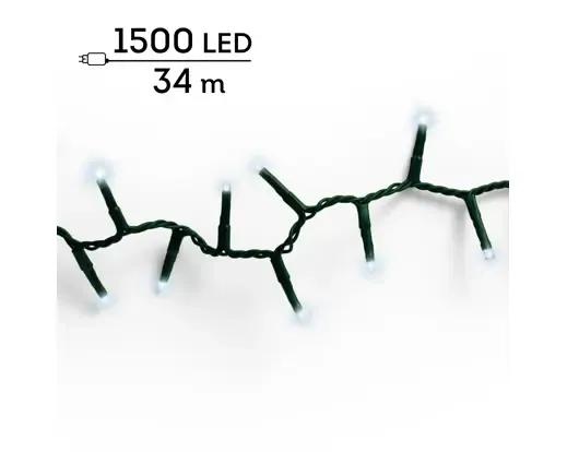 Lampki Choinkowe 1500 LED Lumineo Compact 34m Zimna Biel (Cool White)