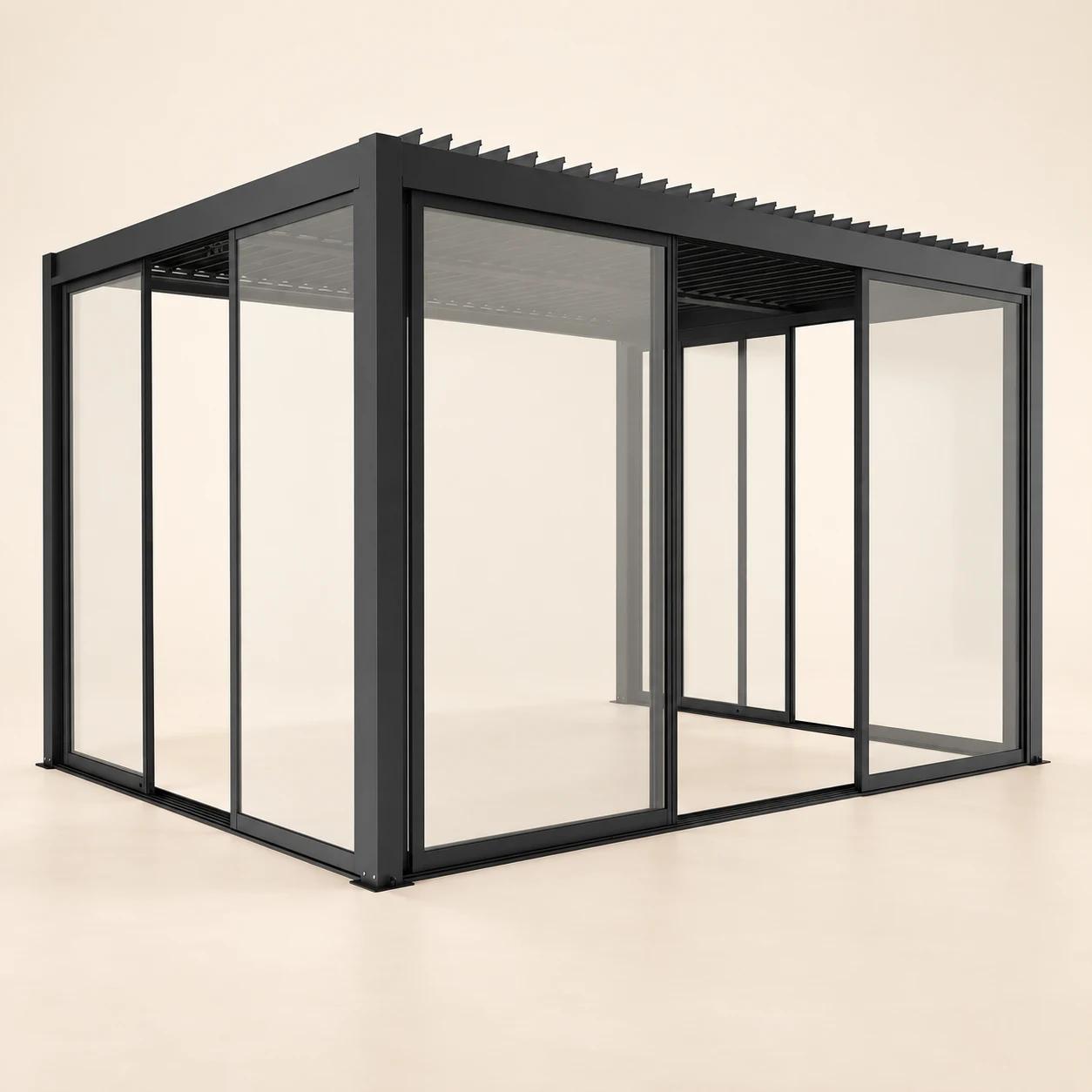 Drzwi przesuwne S8 LUXE 270x238cm do 3m antracyt