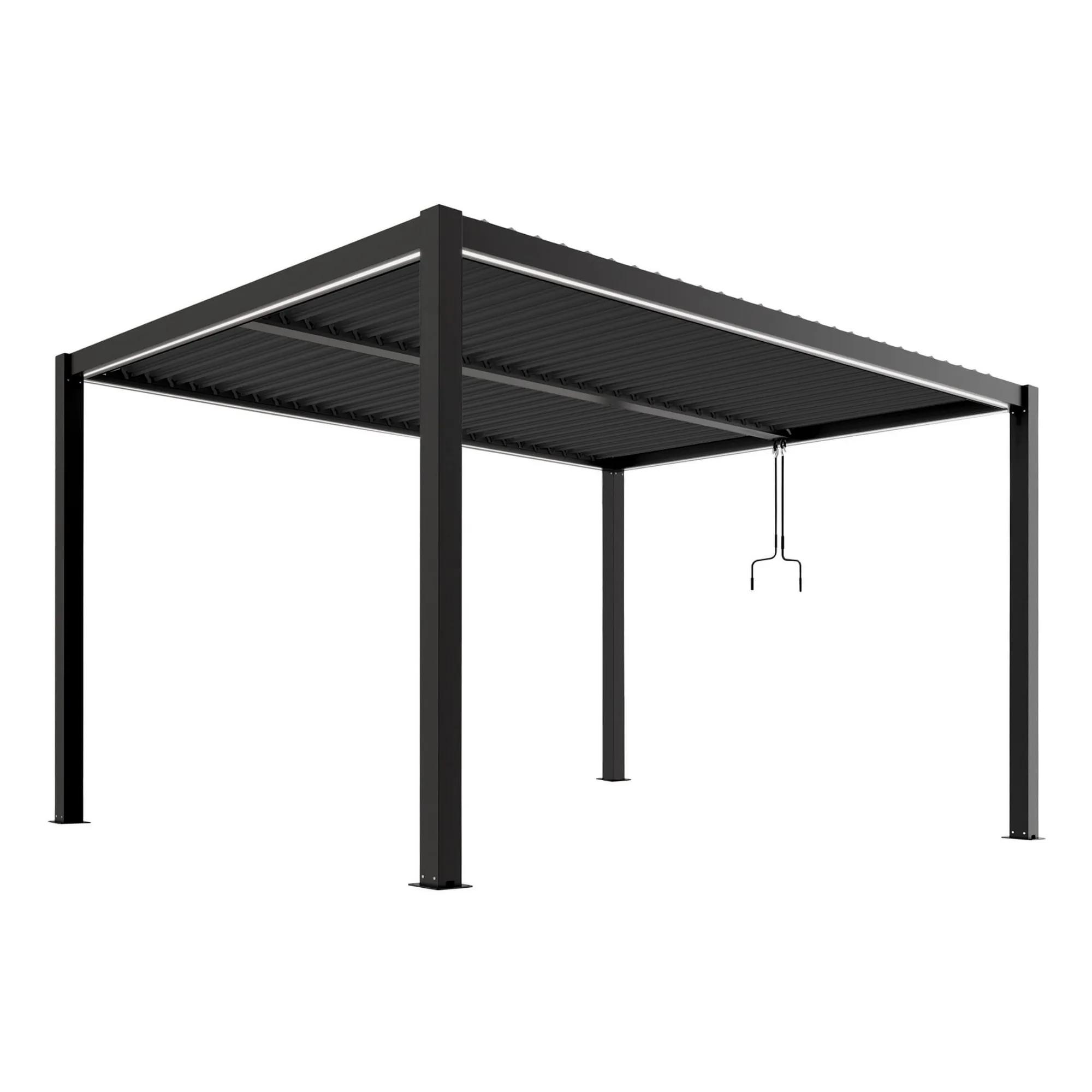 Pergola LUXE 3x4x2.5m antracyt z LED