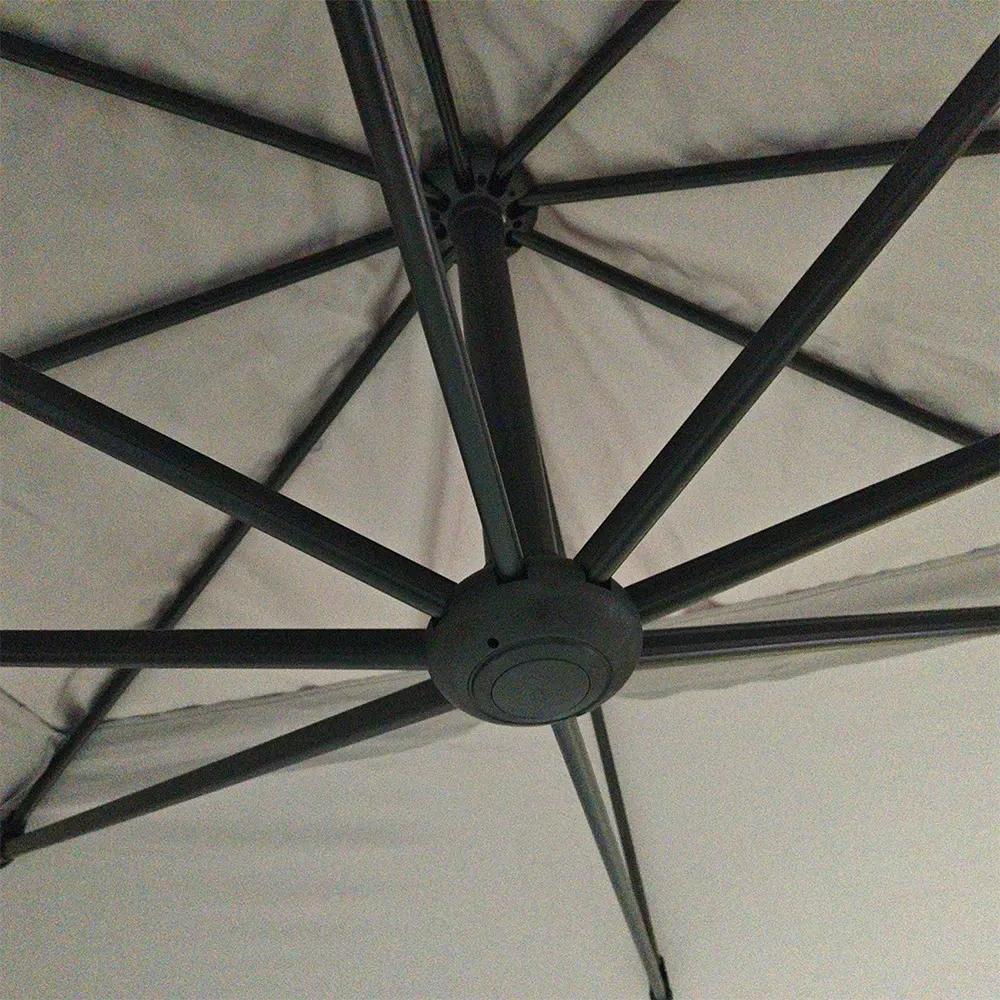 Parasol ogrodowy Solano szary - zdjęcie 5