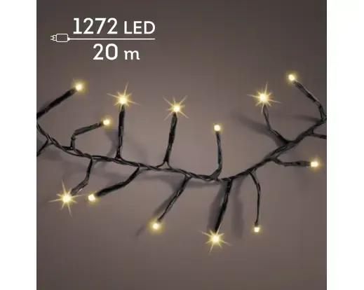 GĘSTE LAMPKI CHOINKOWE 1272 LED – SOFT GOLD (20m) Z TIMEREM I PROGRAMATOREM