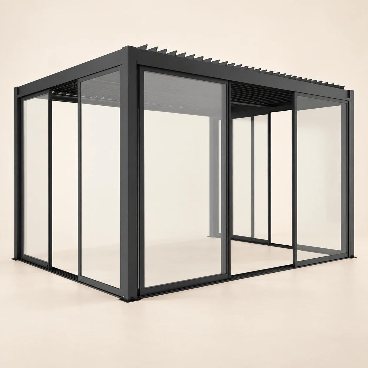 Drzwi przesuwne S8 LUXE 370x238cm do 4m antracyt