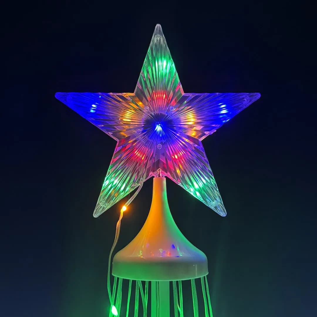 NOWOCZESNA CHOINKA LED NA STELAŻU – 1.8M 269 LED RGB + 3000K (CIEPŁA BIEL) + PILOT IP4