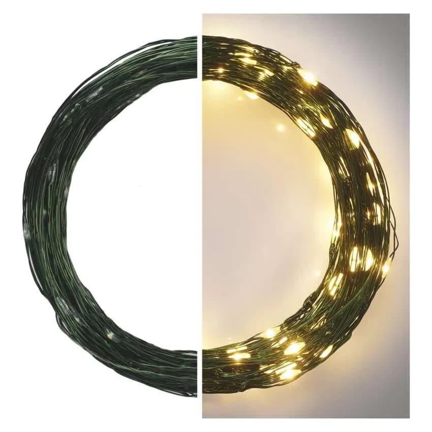 EMOS Drucik Świetlny NANO Łezki 150 LED 15m (Ciepła Biel)