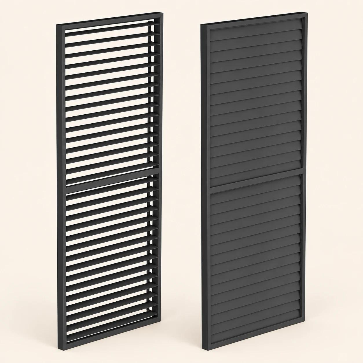 Panel żaluzjowy (R) LUXE 123x238cm do 4m antracyt