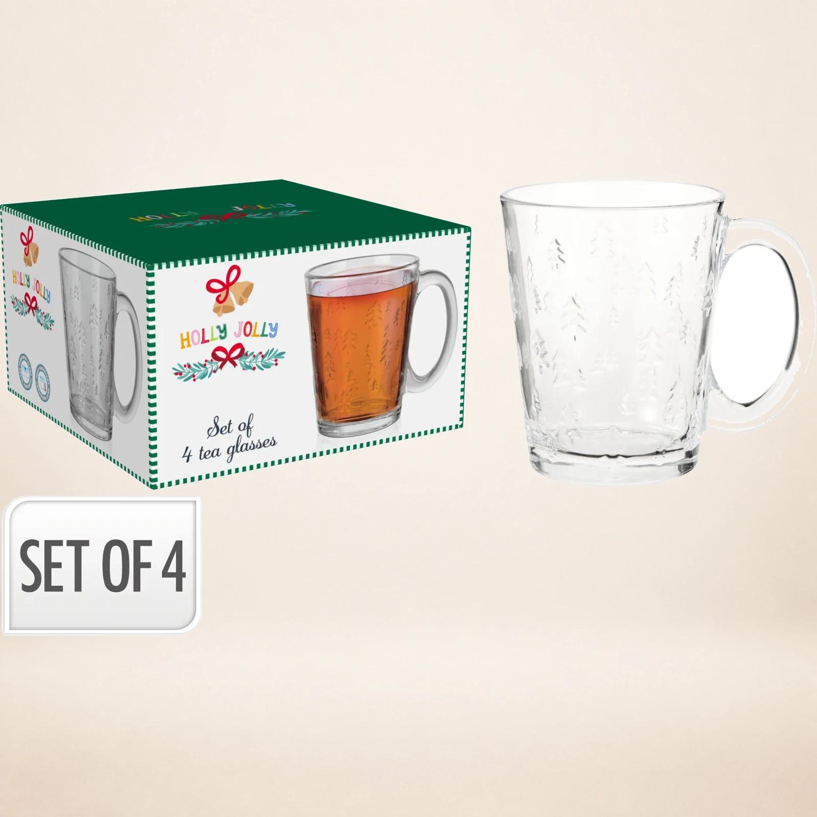 Szklanki do Herbaty Kawy Grzańca 300ml Zestaw 4 szt.