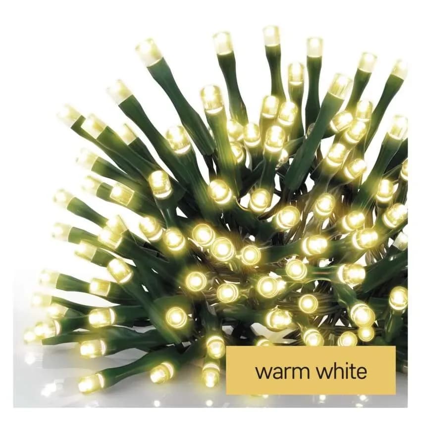 EMOS Oświetlenie Świątaczne Sople Kurtyna 600 LED 10m (Ciepła Biel) – 8 Funkcji