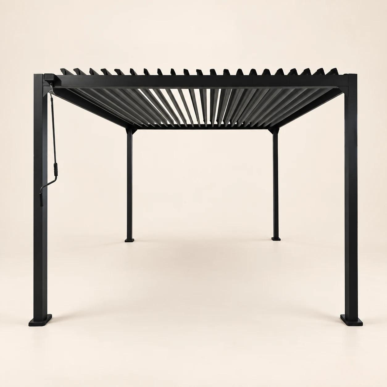 Pergola 3x4x2,3m aluminiowa ze stalowym dachem