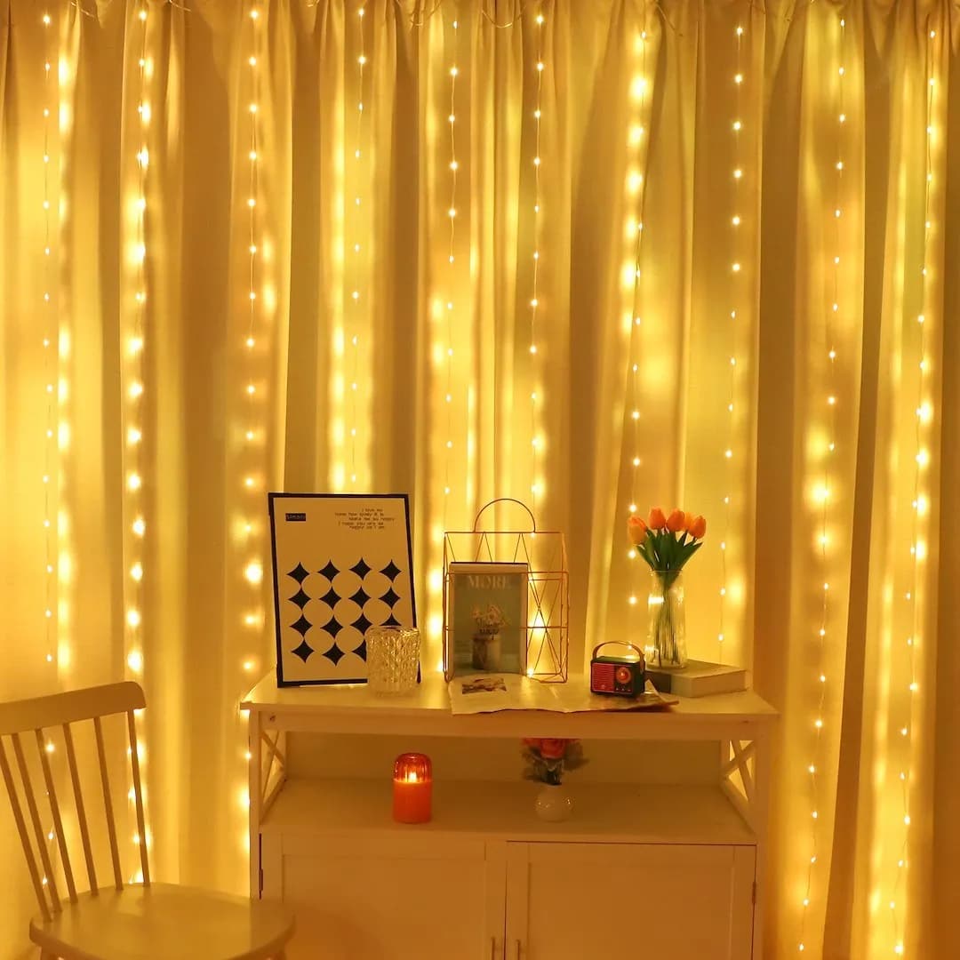 KURTYNA ŚWIETLNA LED WIZARD PCHEŁKA – 3x3M 300 LED RGB SMART APP + PILOT USB