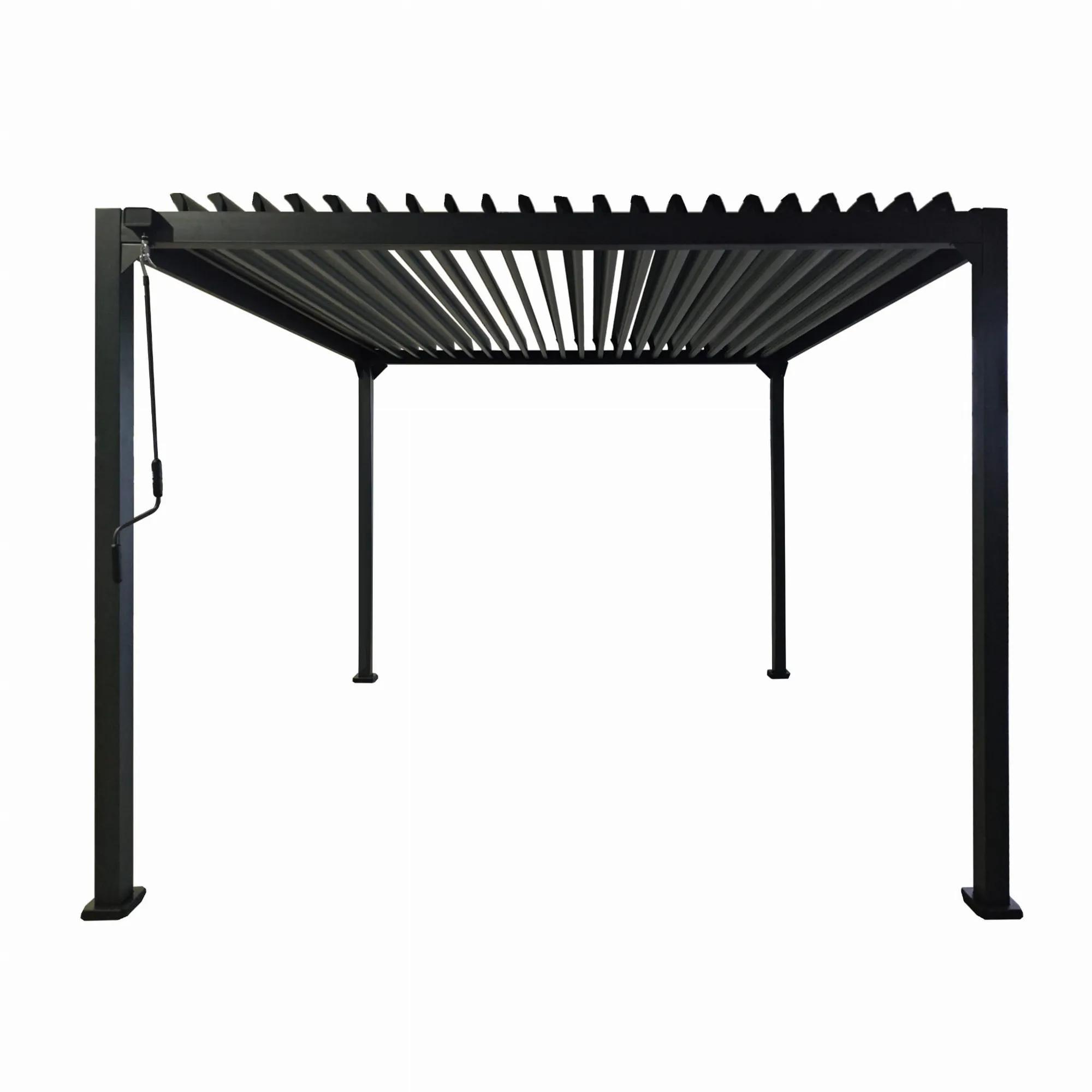 Pergola 3x4x2,3m aluminiowa ze stalowym dachem