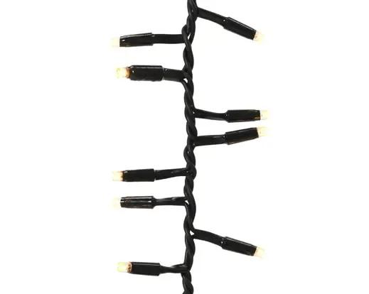 Zestaw Przedłużający Jeżyki LED 200 LED 5m – Classic Warm (Klasyczny Ciepły) Czarny Przewód